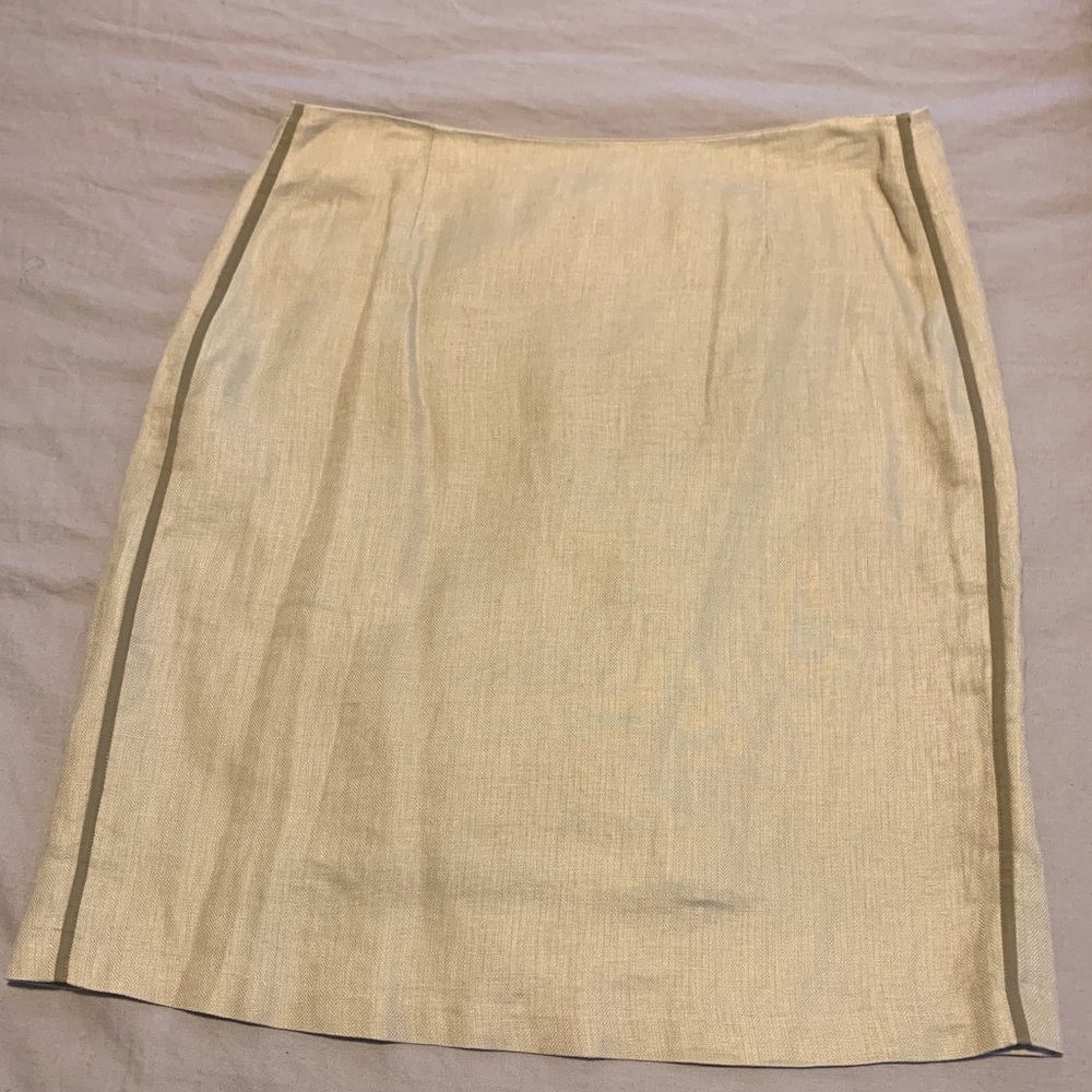 J Crew 100% linen pencil skirt